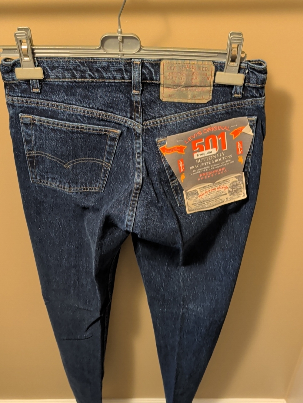 501 Vintage Levi's  Straight Men's Jeans - Dark Blue Wash